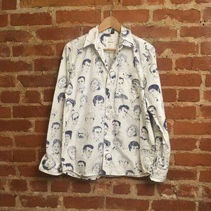 Wood Wood - Famous Faces Button Up (M)